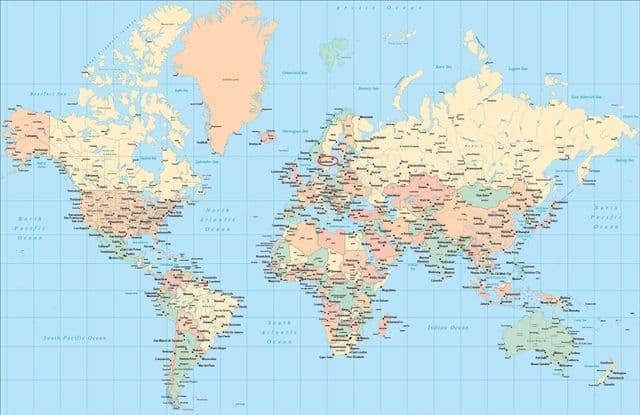 Localização de Estocolmo no mapa mundial